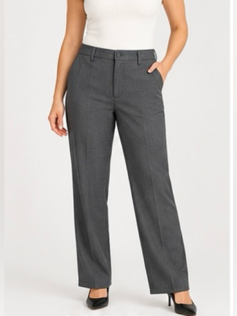 MARIO SERRANI ITALY Women's Dress Pants
Gray | Size XL